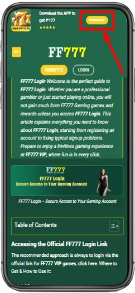 FF777 App download